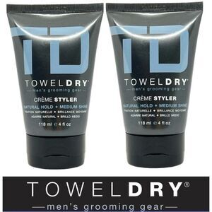 TOWEL DRY - NWT Lot of 2 Natural Hold Creme Styler (Fine Hair). 2X 4 oz Each